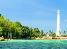 Beach Lighthouse Belitung Island