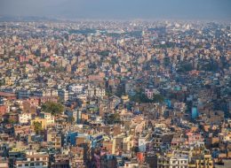 Kathmandu City Aerial View