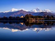 Mountain Lake Reflections Pokhara