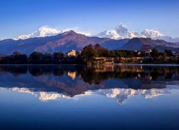 Mountain Lake Reflections Pokhara